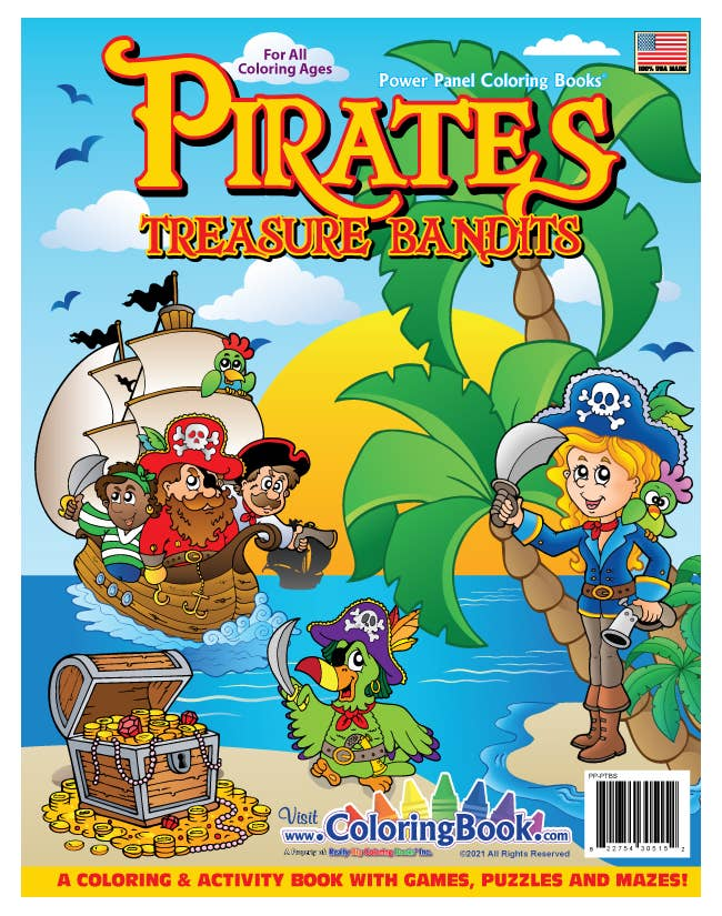Pirate Treasures Coloring Book