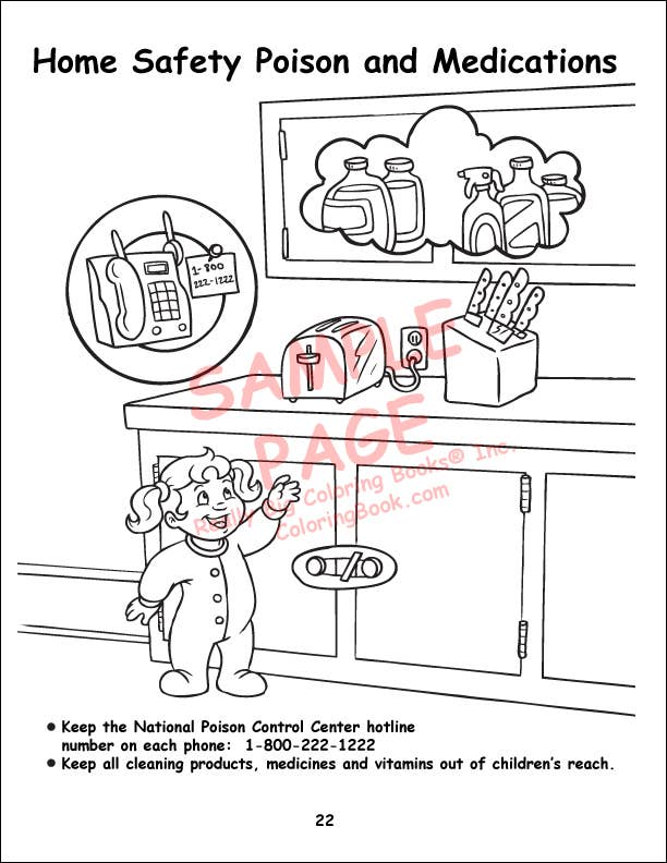 Child Safety Coloring Book