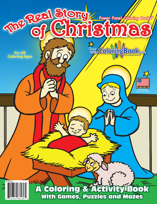 The Real Story of Christmas Coloring Book