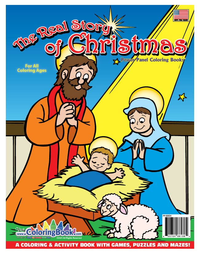 The Real Story of Christmas Coloring Book