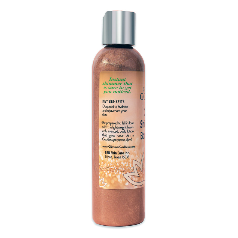 Glimmer Goddess Organic Shimmer Body Lotion - Sparkle For All Skin Types