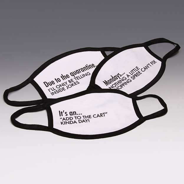 ONLINE SHOPPING Face Masks (Choice of Designs)