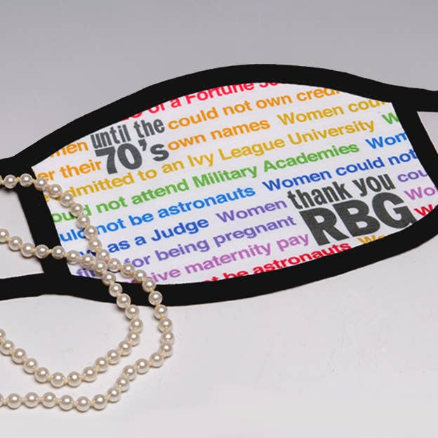 RBG "Words" Face Mask