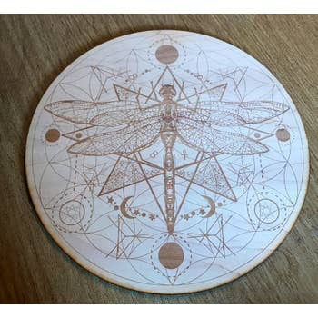 Dragonfly Flower of Life Crystal Grid