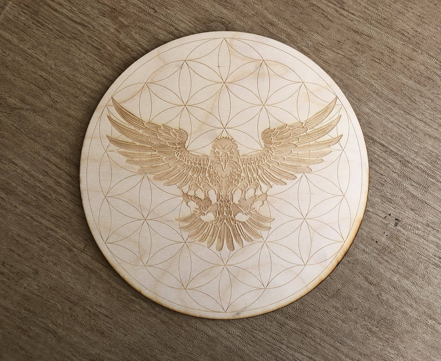 Eagle Flower of Life Crystal Grid