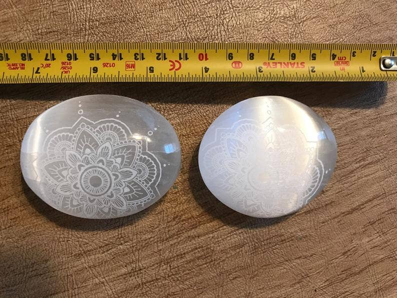 Engraved Selenite