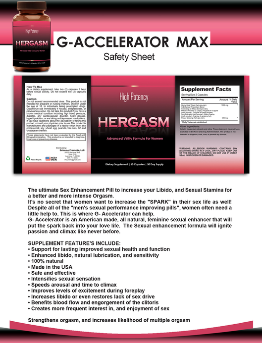 Hergasm - Advanced Female Libido Virility Enhancement (60 Capsules)
