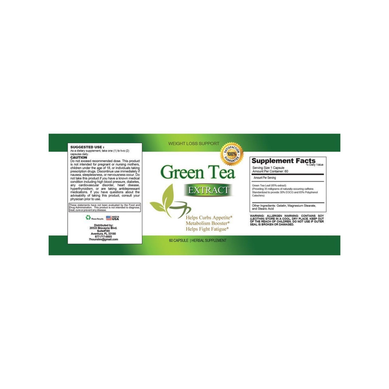 Green Tea Extract (60 Capsules)