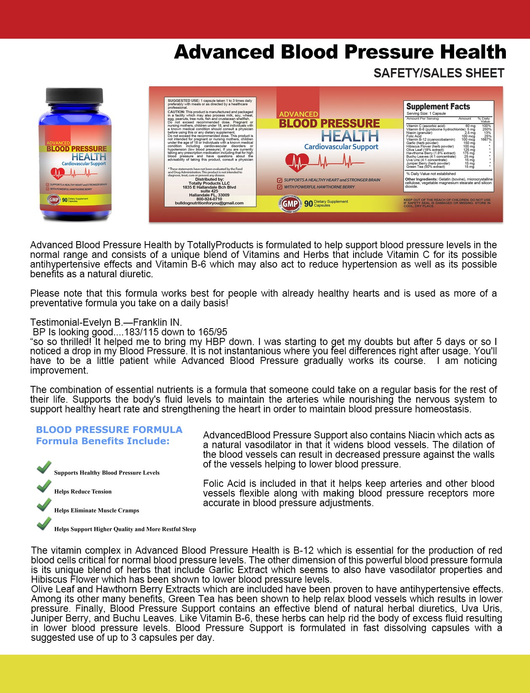 Advanced Blood Pressure Support (90 Capsules)