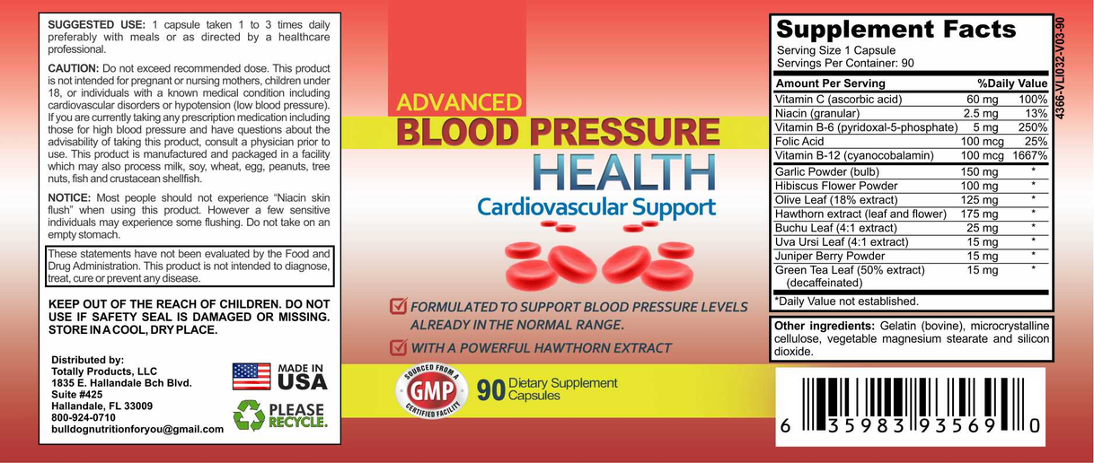 Advanced Blood Pressure Support (90 Capsules)
