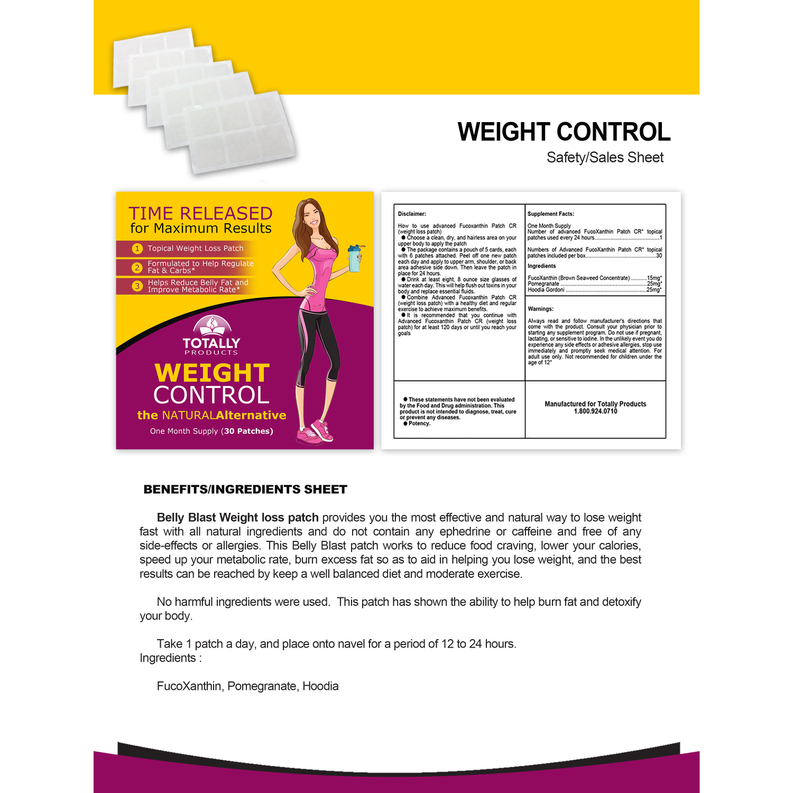 Weight Control Topical Weight Loss Patch