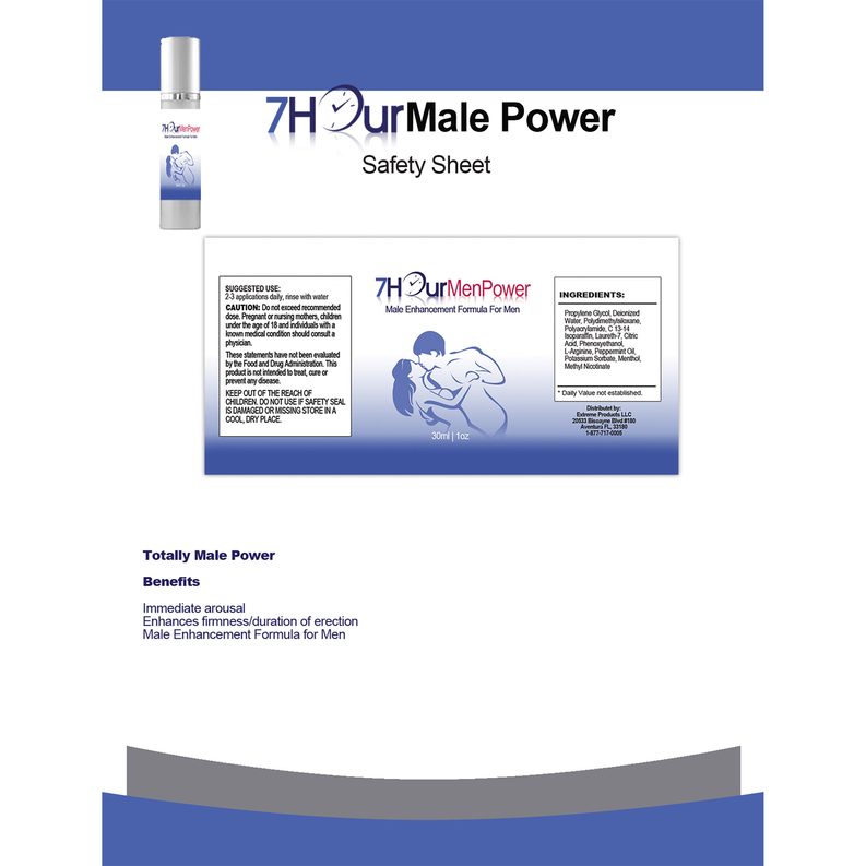 7Hour Men Power Topical Male Enhancement Gel