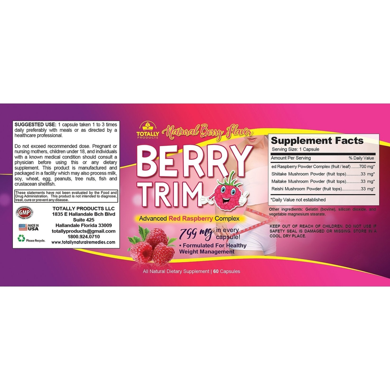 Berry Trim Weight loss and Immune Booster (60 capsules)