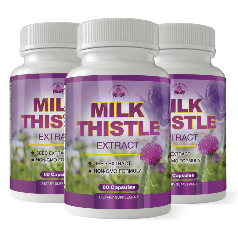 Totally Products Milk Thistle Seed Extract with 80% Silymarin (60 Capsules)