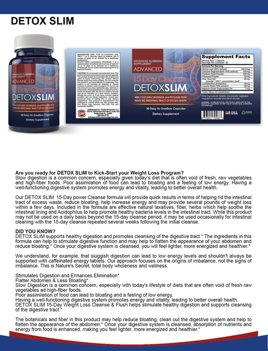 Apple Cider and Detox Slim Combo pack