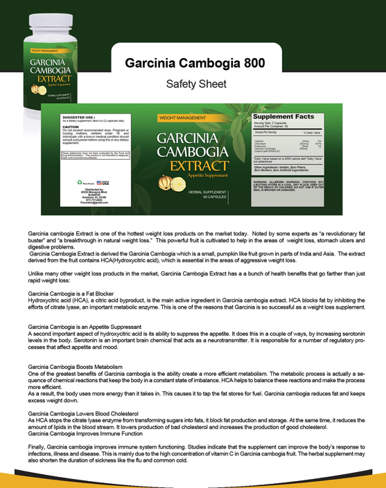 Garcinia Cambogia 800mg and Turmeric Extract Combo pack
