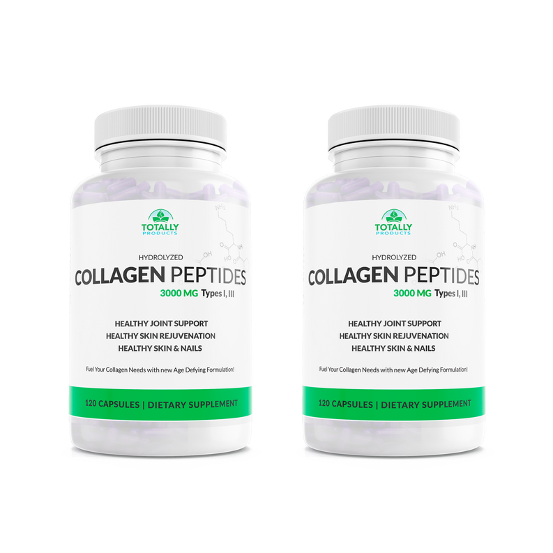 Hydrolyzed Collagen Peptides 750mg - Protein Powder (120 Capsules)