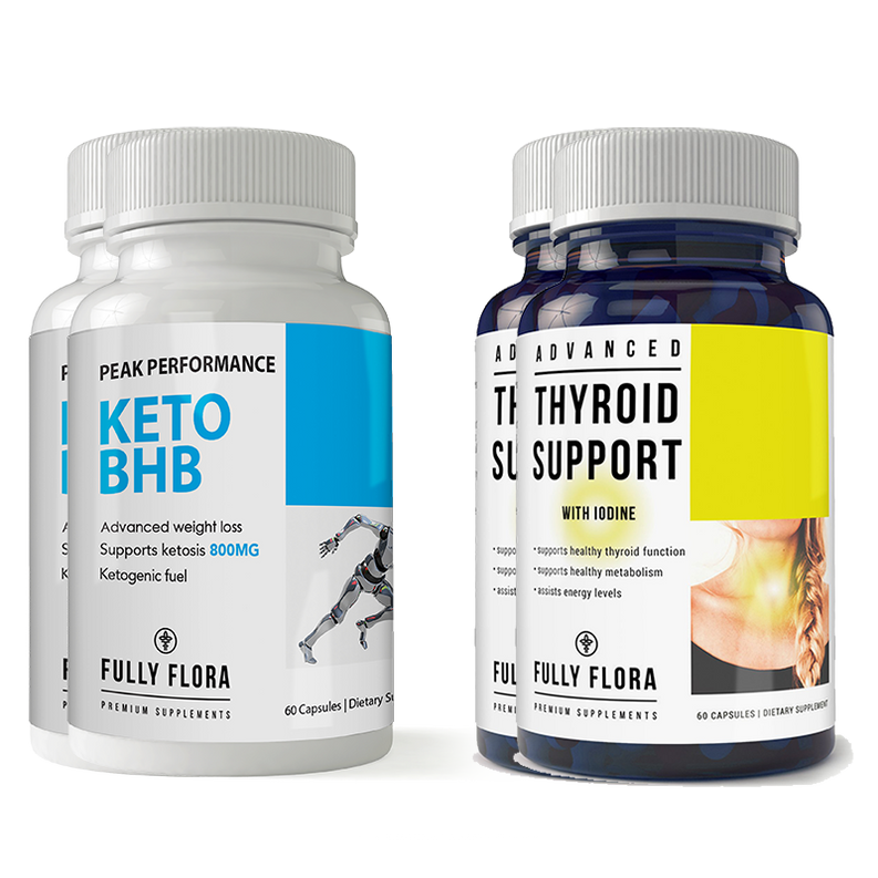 Fully Flora Keto BHB and Thyroid Support Combo Pack