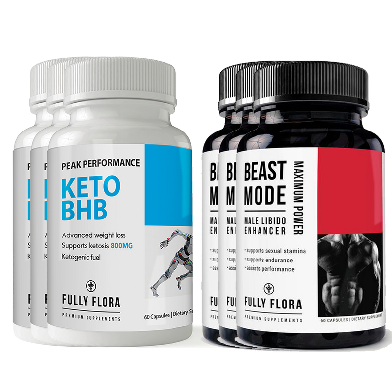 Fully Flora Keto BHB and Beast Mode Combo Pack