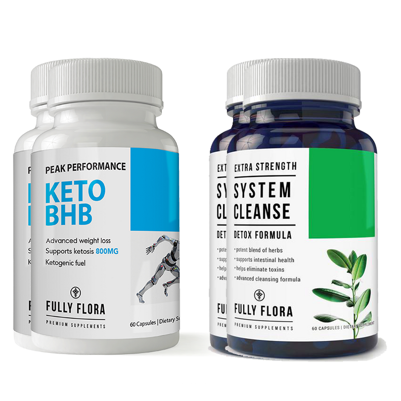 Fully Flora Keto BHB and System Cleanse Combo Pack