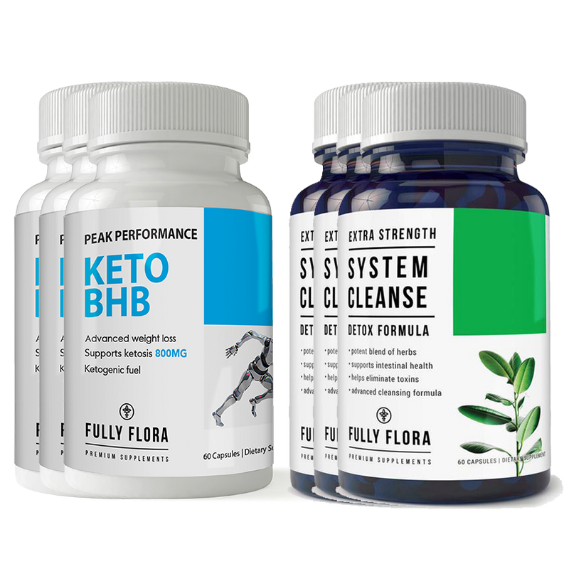 Fully Flora Keto BHB and System Cleanse Combo Pack