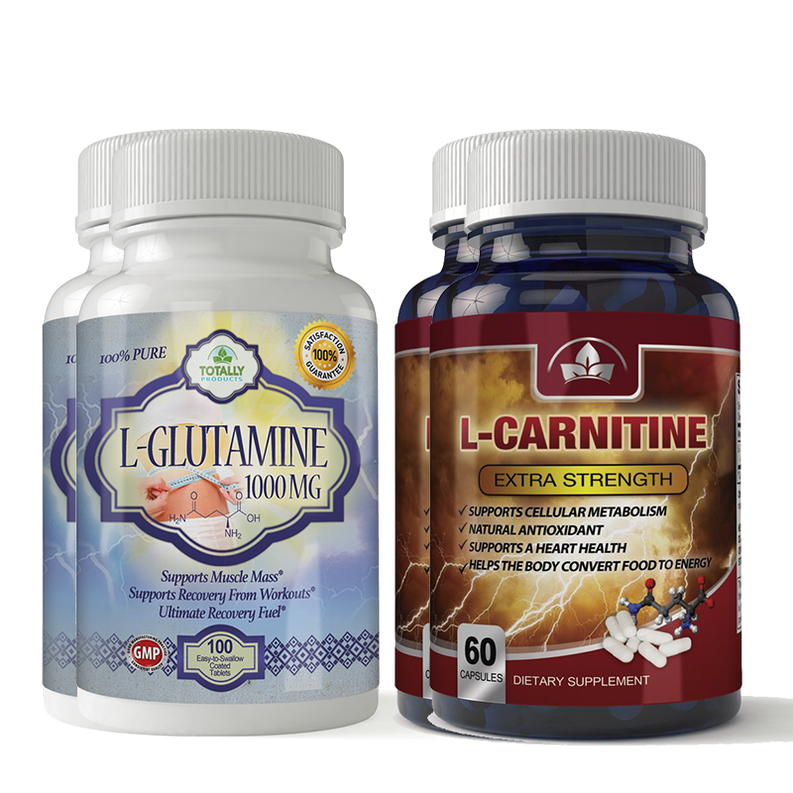 L-Glutamine and L-Carnitine Extra Strength Combo Pack
