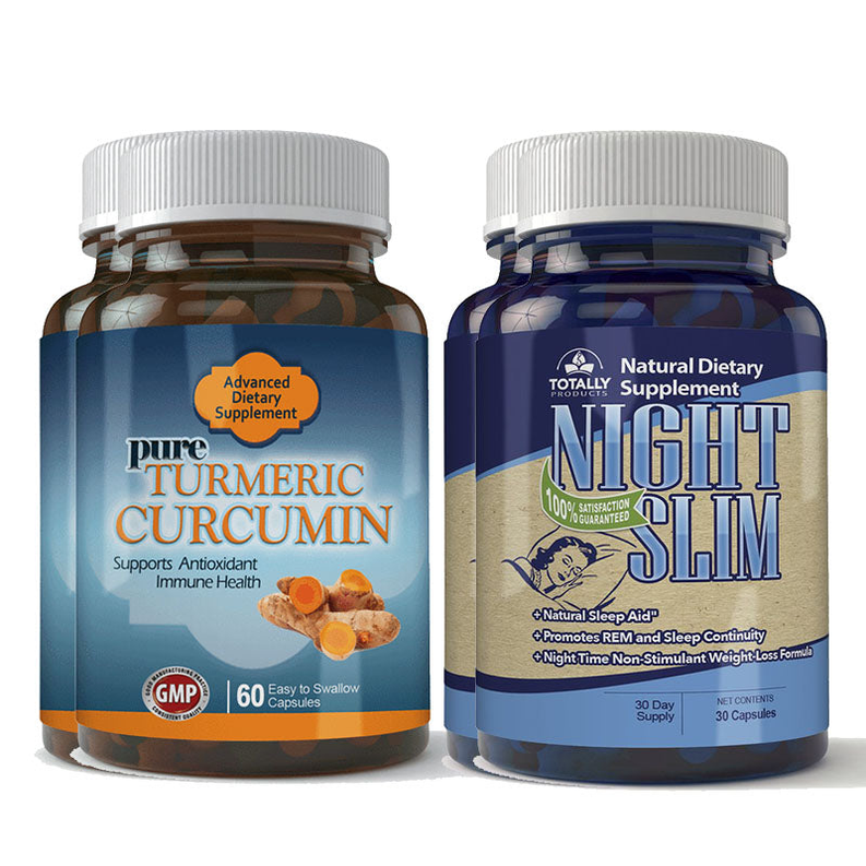 Turmeric Curcumin and Night Slim Combo Pack