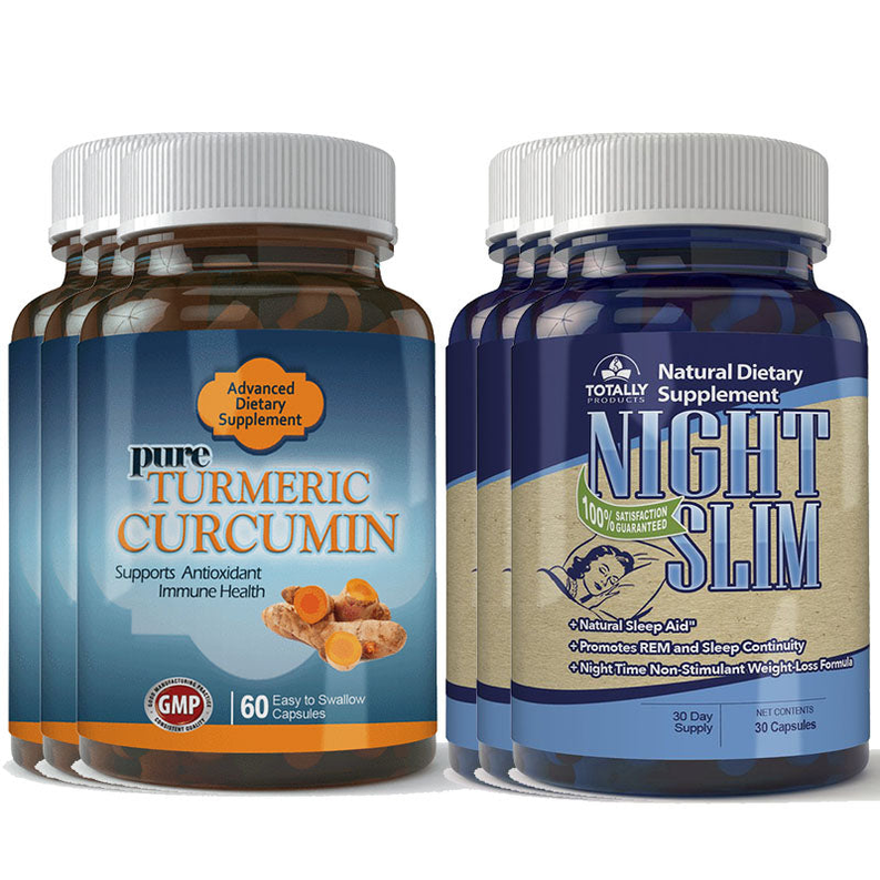 Turmeric Curcumin and Night Slim Combo Pack