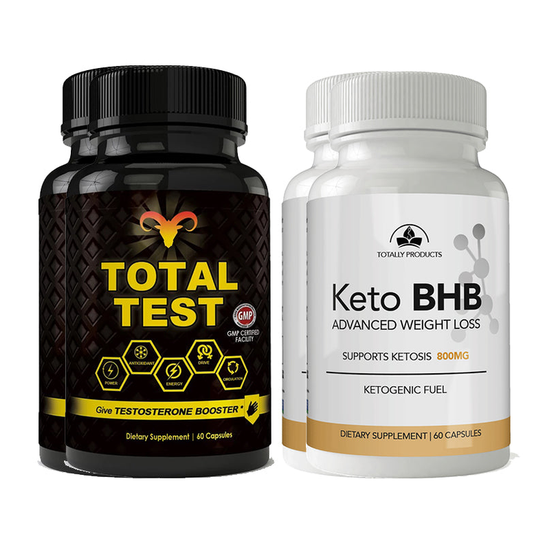 Total Test Testosterone Booster and Keto BHB Combo Pack