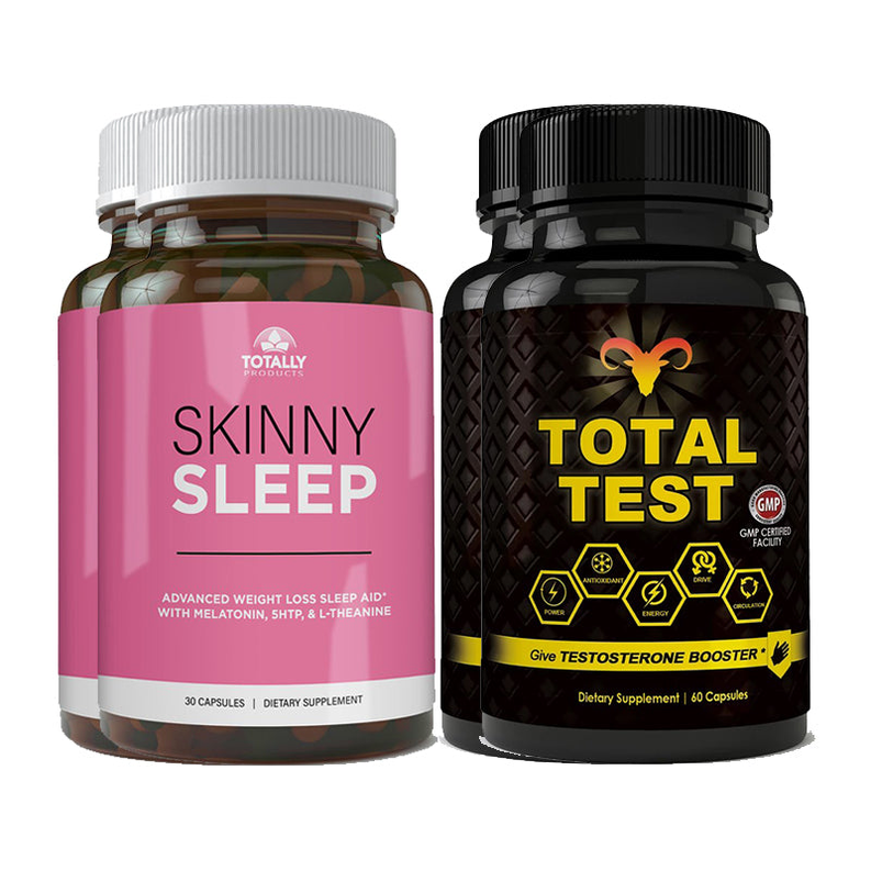 Skinny Sleep and Total Test Testosterone Booster Combo Pack