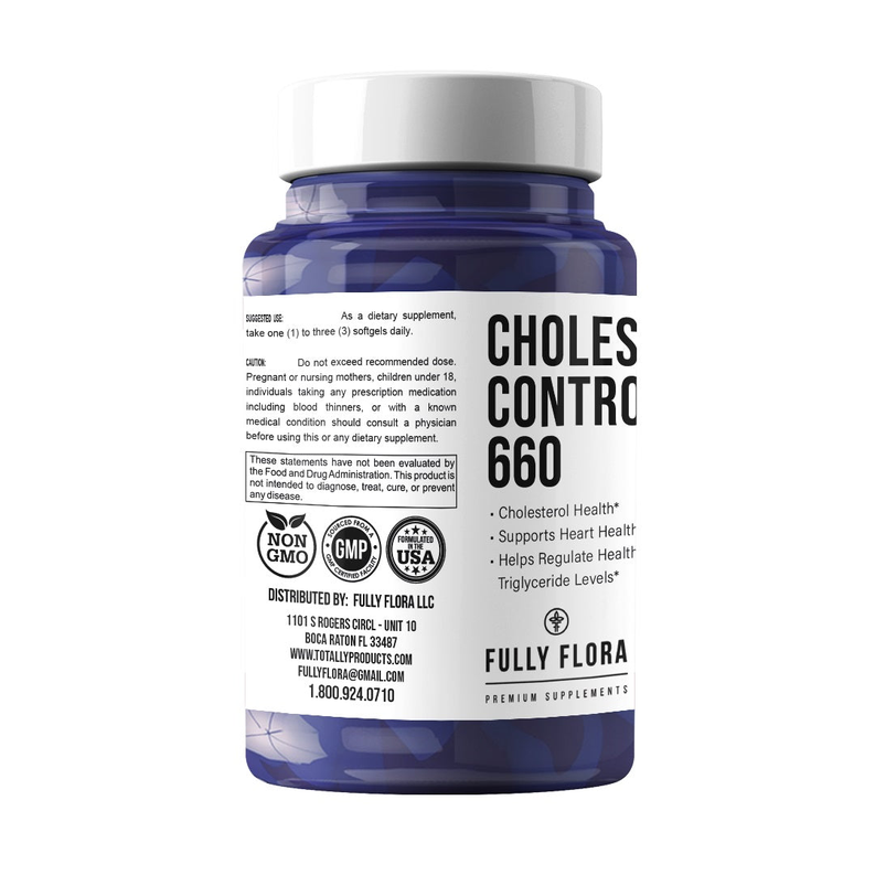 Fully Flora Cholesterol Control Regulator 660mg - 120ct