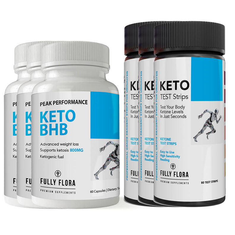 Fully Flora Keto Strips and Keto BHB Combo Pack
