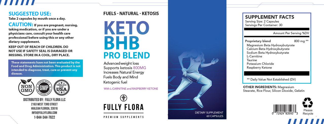 Fully Flora Keto BHB PRO Blend for Advanced Weight Loss