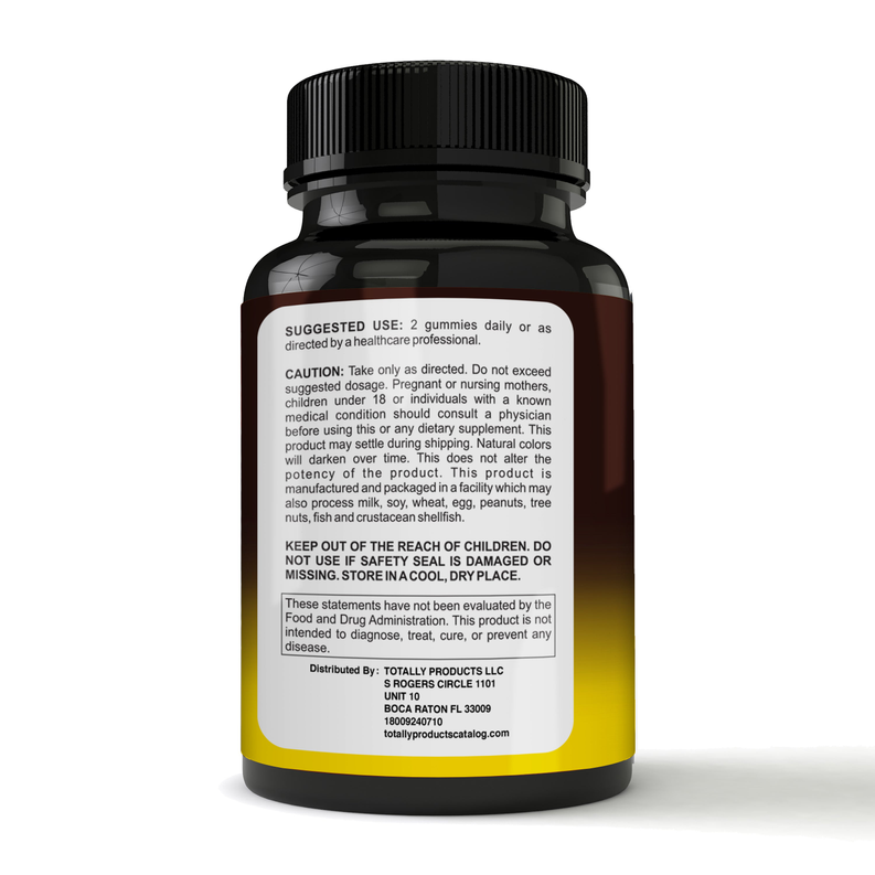 Totally Products Adult Turmeric & Ginger Gummies with C3 Complex (60 count)