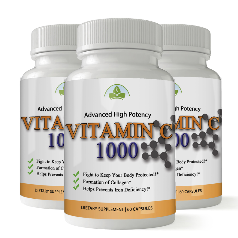 Totally Products Vitamin C 1000mg Immune Support - 180 Capsules