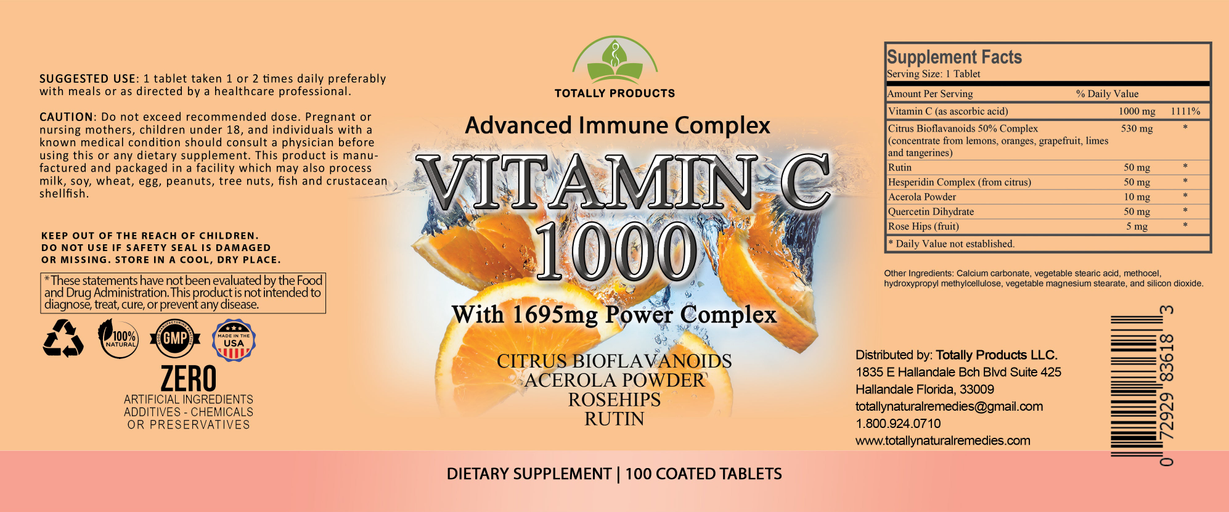 Copy of Vitamin C - 1695mg Power Complex (300 tablets)