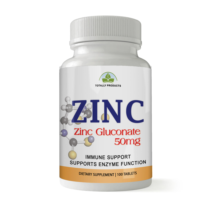 Totally Products ZINC 50mg Immunity Support  (100 tablets)