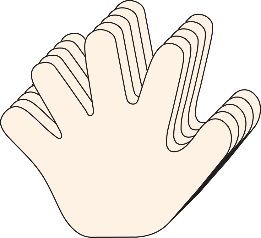 Die-Cut Magnetic - Large Tri-Color Heart