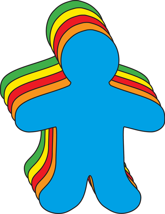 Snowman Single Color Super Cut-Outs- 8 x 10