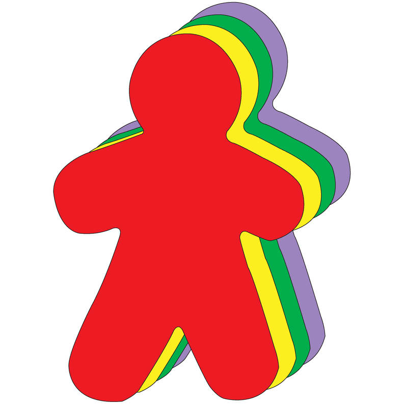 Teddy Bear Assorted Color Cut-Outs- 5.5"