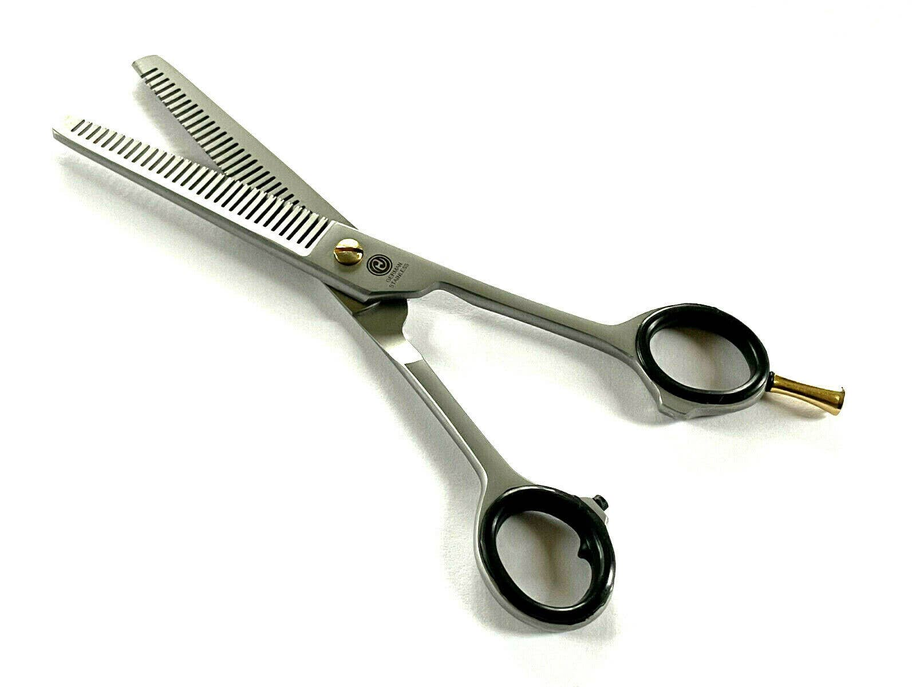 Professional German Double Teeth Hair Trimming Thinning Scissors Shears + Free Tweezers