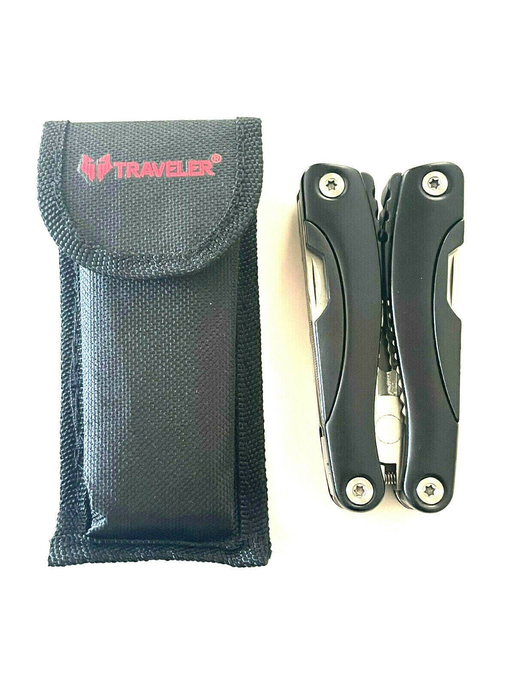Multi Tool Pliers Pocket Knife Kit Folding Hand Knives Multi Tool Set Black
