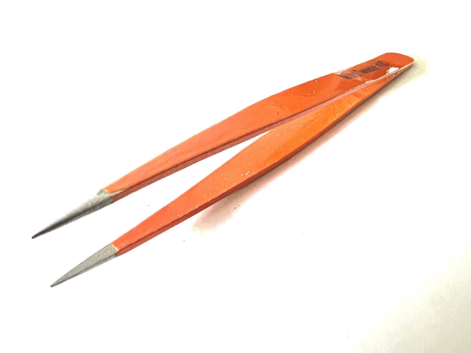 Ultra Fine Point Micro Tweezers #3c Professional Color Coated Tick Removal Hair Tool