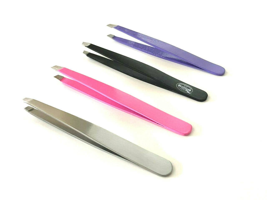 Eyebrow Grooming Hair Removal Tweezers Slanted Tip Multi Purpose Set
