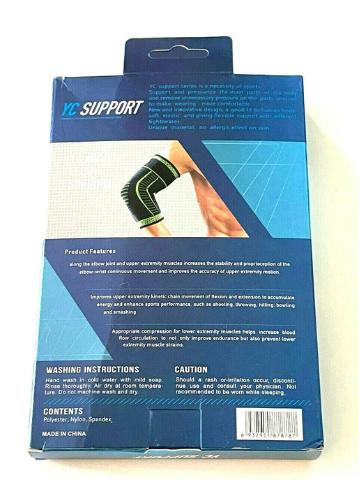 Elbow Brace Compression Support Sleeve Arthritis Tendon Joint Pain Wrap