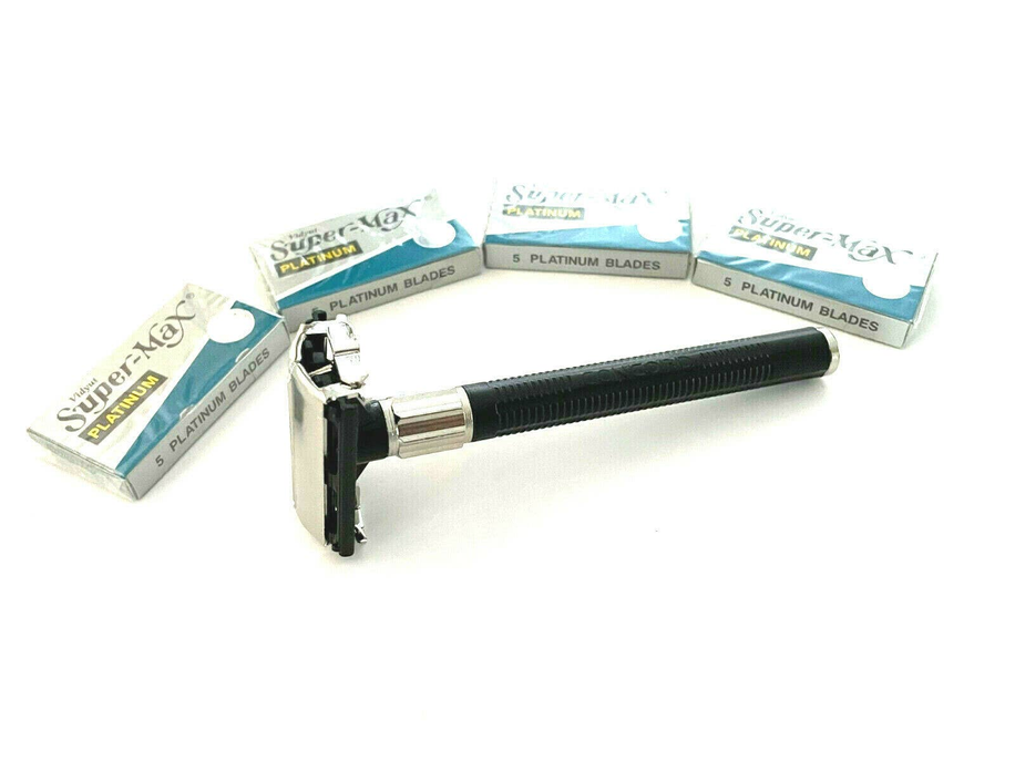Hashir Professional Old Fashion Butterfly Style Classic Safety Razor + Mirror Set With Blades