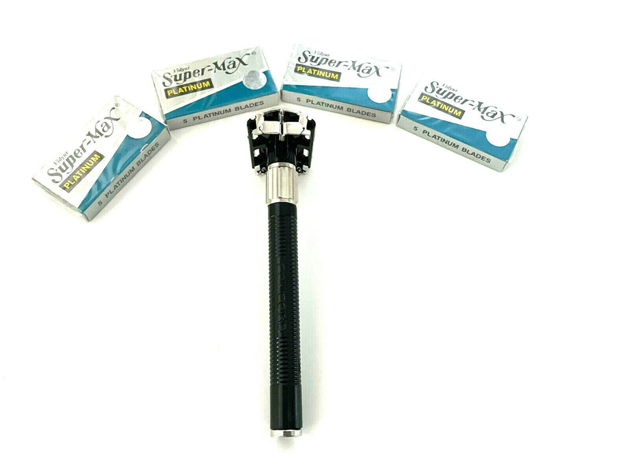 Hashir Professional Old Fashion Butterfly Style Classic Safety Razor + Mirror Set With Blades