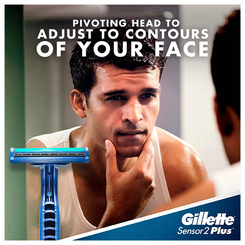Gillette Custom Plus Box of Disposable Blades Powder Lubrastrip Pivot
