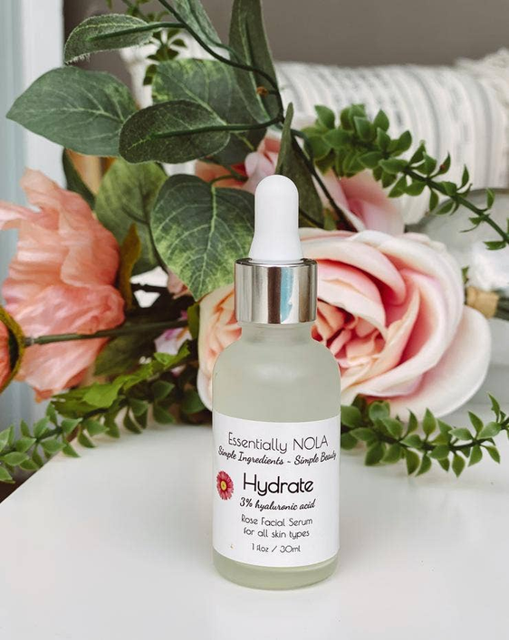Facial Care - Rose + Hyaluronic Serum