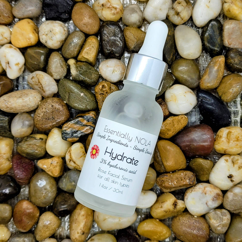 Facial Care - Rose + Hyaluronic Serum
